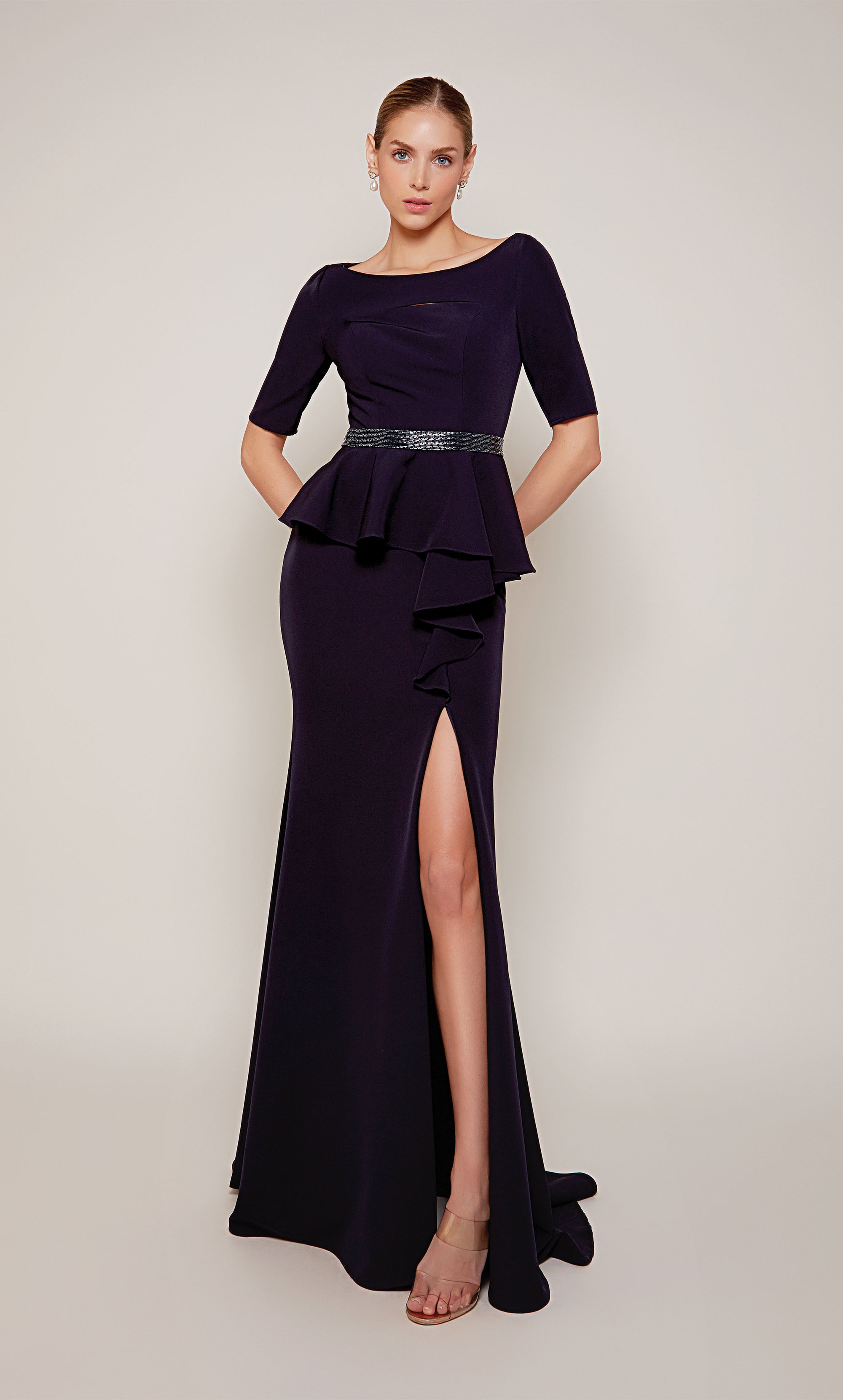 Lilla P Peplum Dress in Black – CoatTails